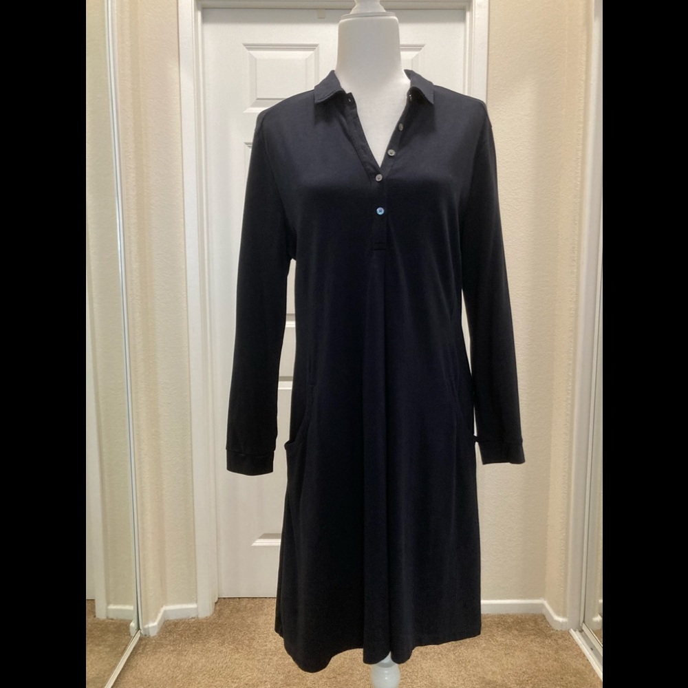 The White Company navy blue t-shirt dress